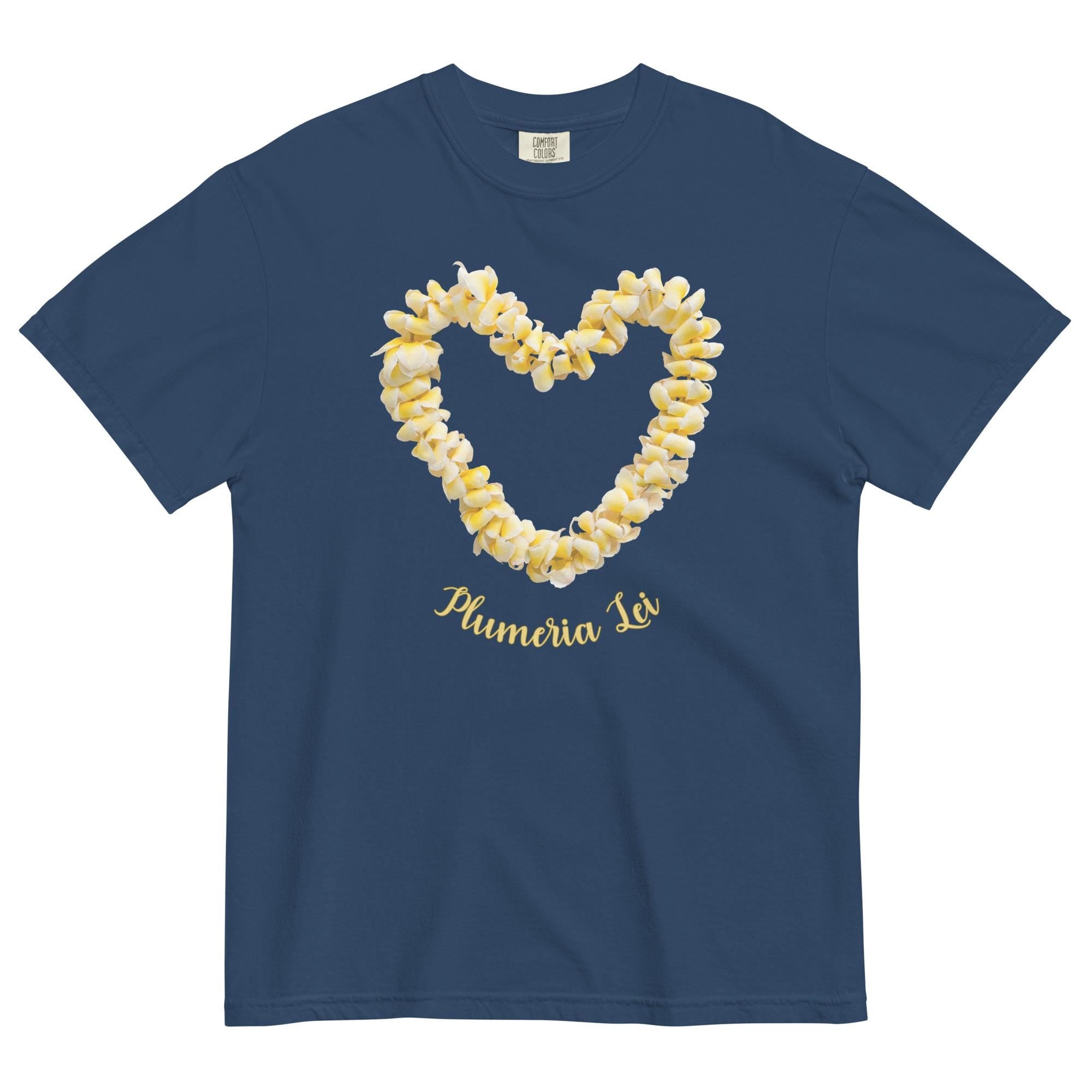Plumeria Comfort Colors tshirt Hawaiian Lei Design gift for Hawaii lover plumeria tees