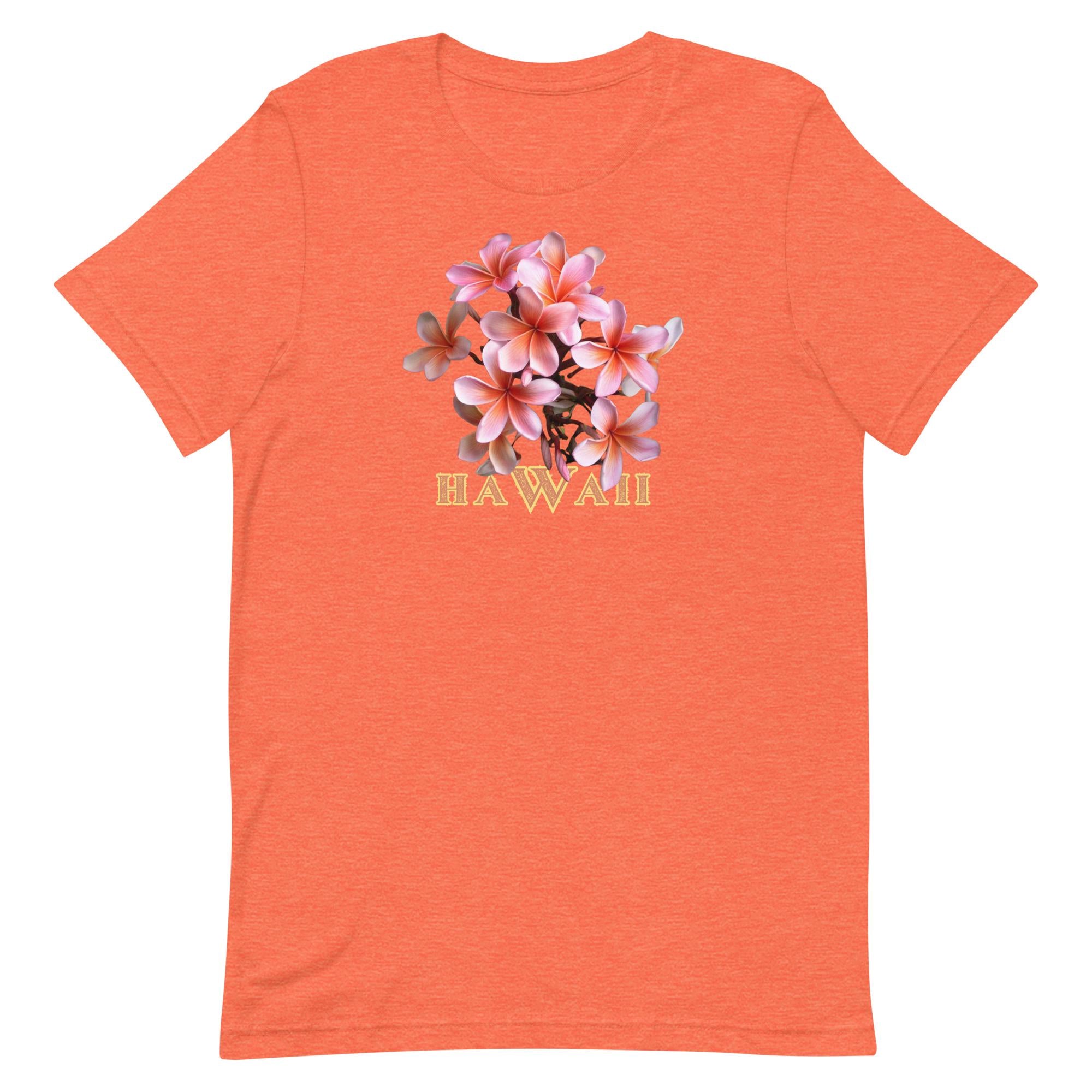 Hawaii Plumeria tshirts Bella Canvas Soft Tee