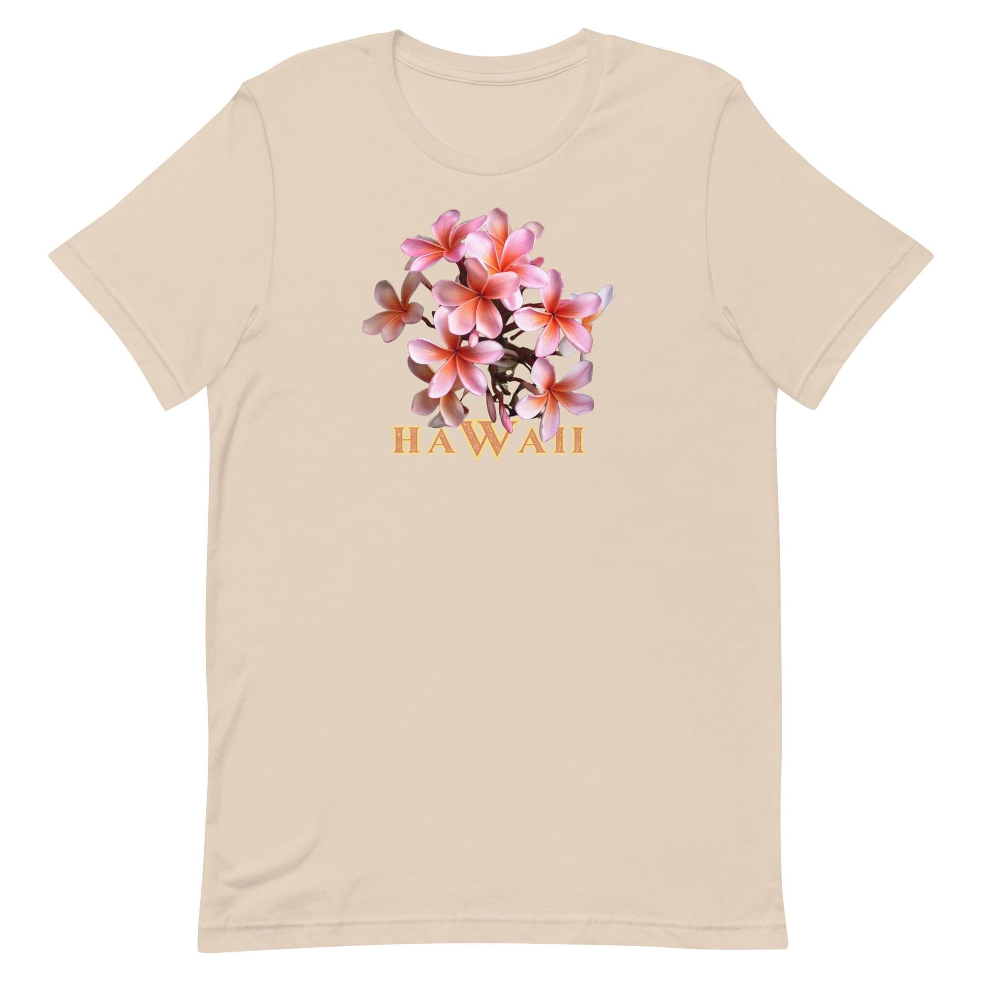 Hawaii Plumeria tshirts Bella Canvas Soft Tee