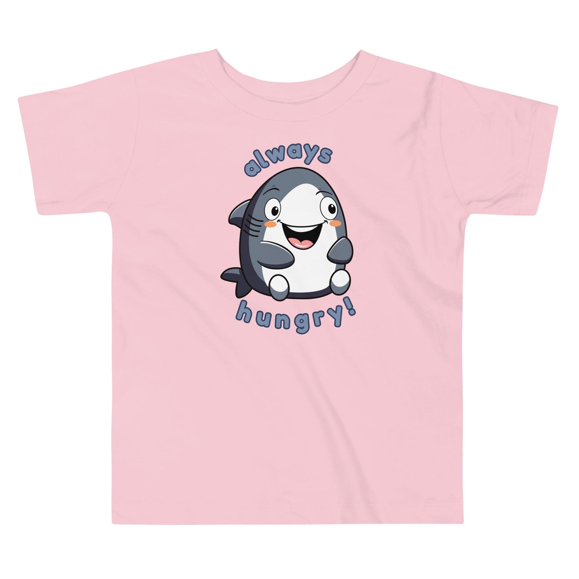Cute Shark Toddler Shirt, Always Hungry Cartoon Tee