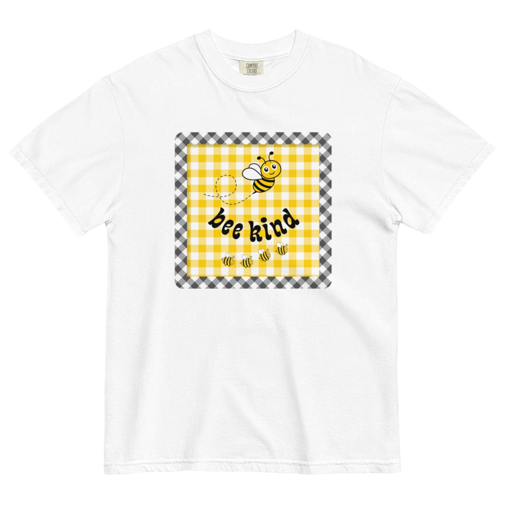 Be Kind T-Shirt: Comfort Colors Cotton Tee with Bee Design
