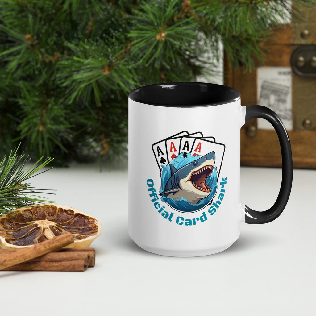 Card Shark Mug: Funny Gift for Card Players - 15 oz Ceramic