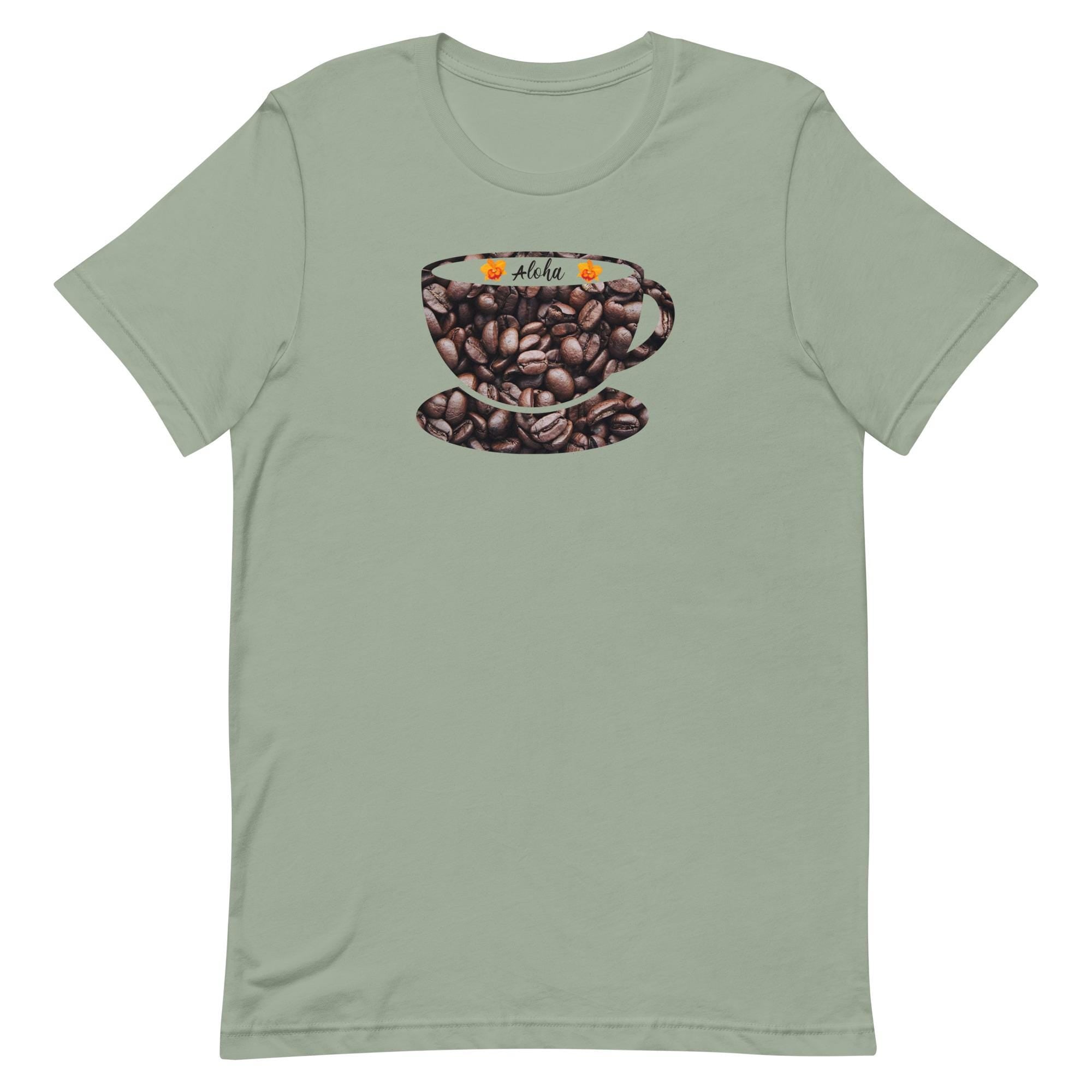 Hawaii Coffee Bean T-Shirt: Soft Bella Canvas Unisex Tee