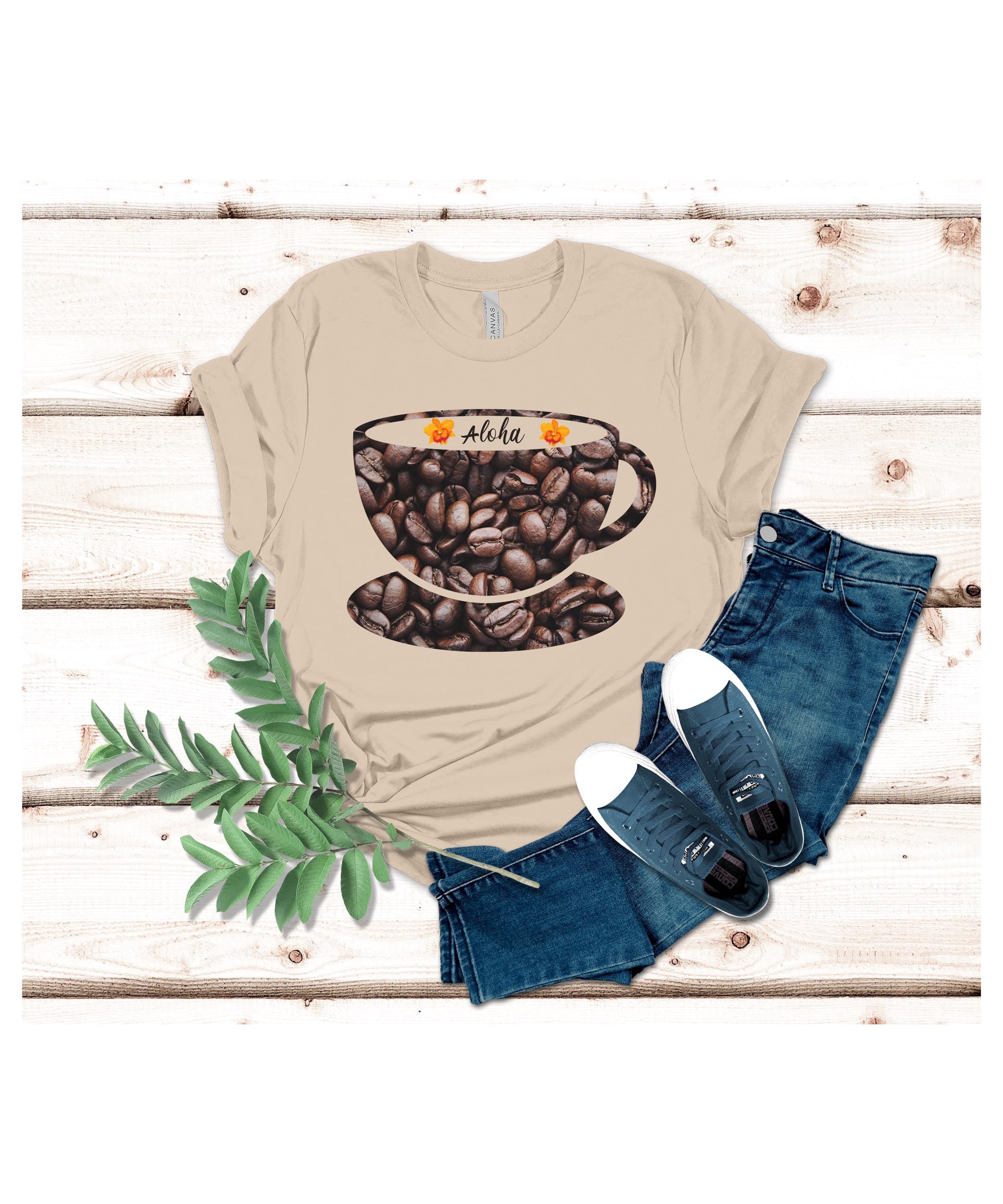 Hawaii Coffee Bean T-Shirt: Soft Bella Canvas Unisex Tee