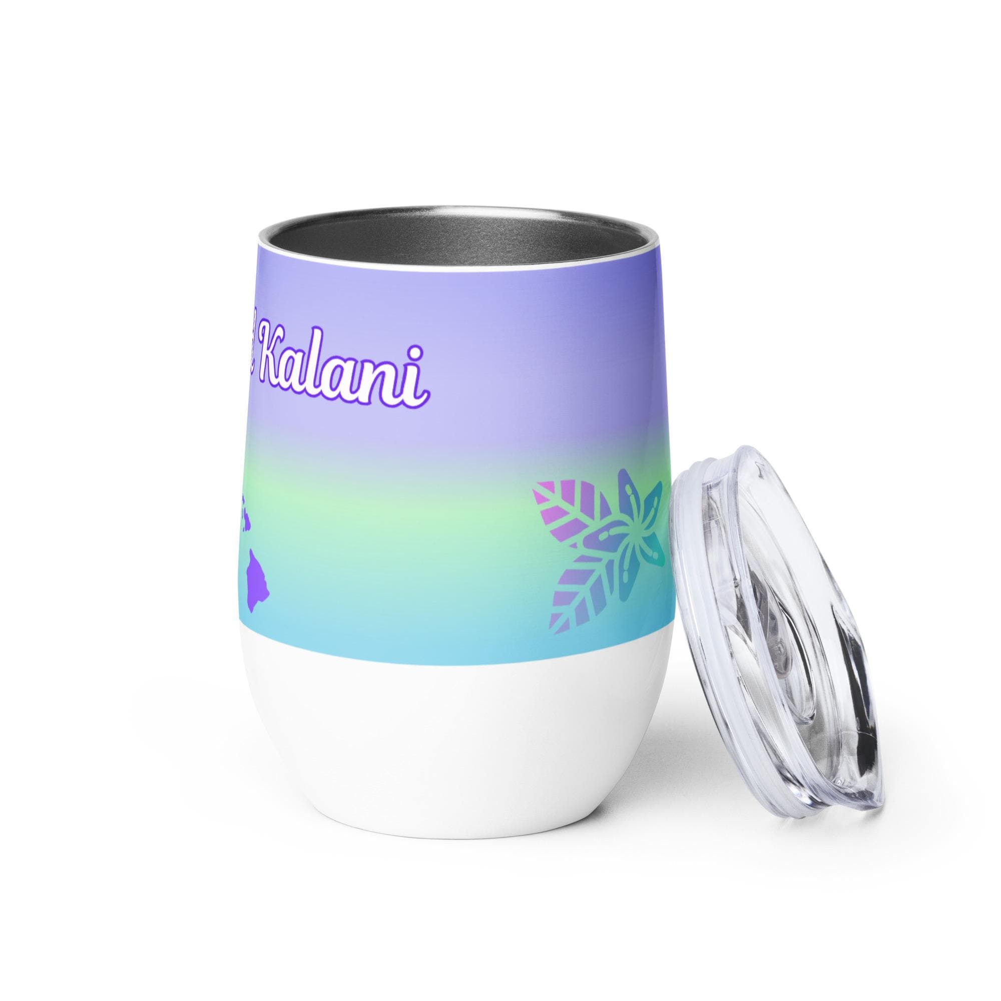 Personalized Hawaii Wine Tumbler: Stainless Steel Bridal Gift Hawaii lover gift