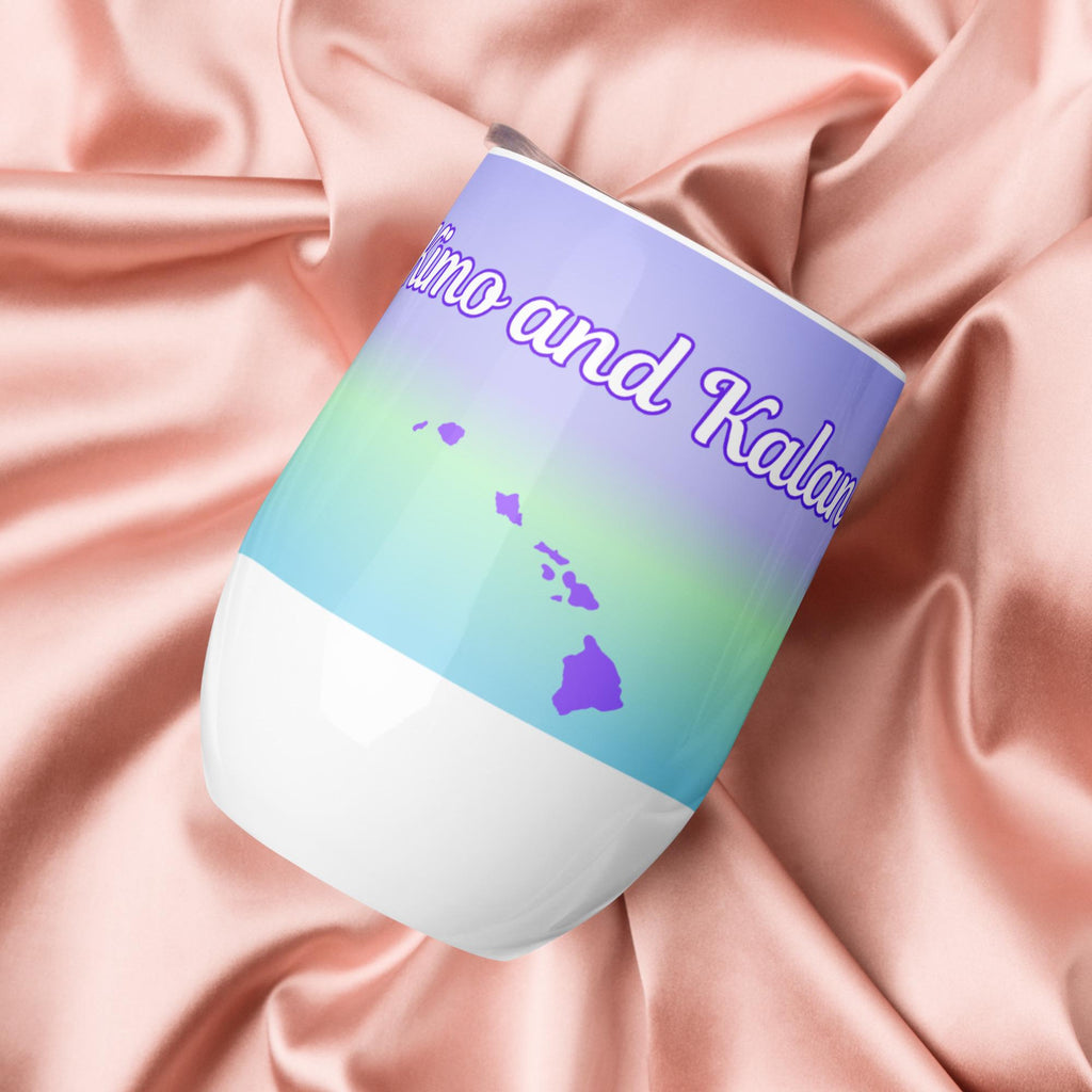 Personalized Hawaii Wine Tumbler: Stainless Steel Bridal Gift Hawaii lover gift