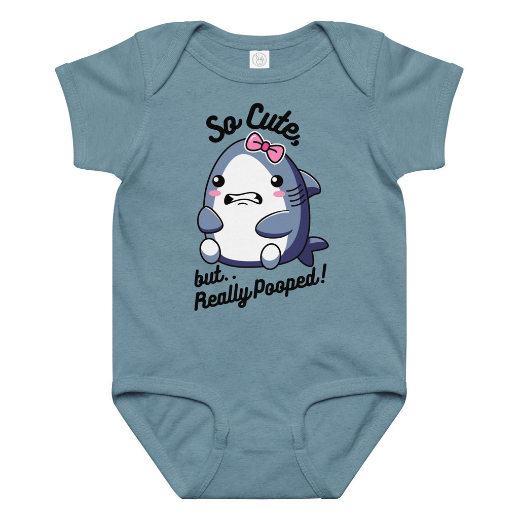 Cute shark baby body suit, cute shark one piece cotton baby outfit funny shark Rabbit Skins body suit for baby