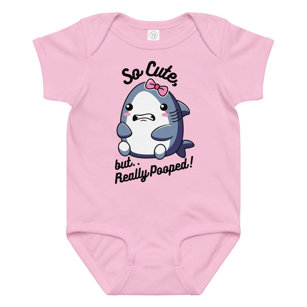 Cute shark baby body suit, cute shark one piece cotton baby outfit funny shark Rabbit Skins body suit for baby