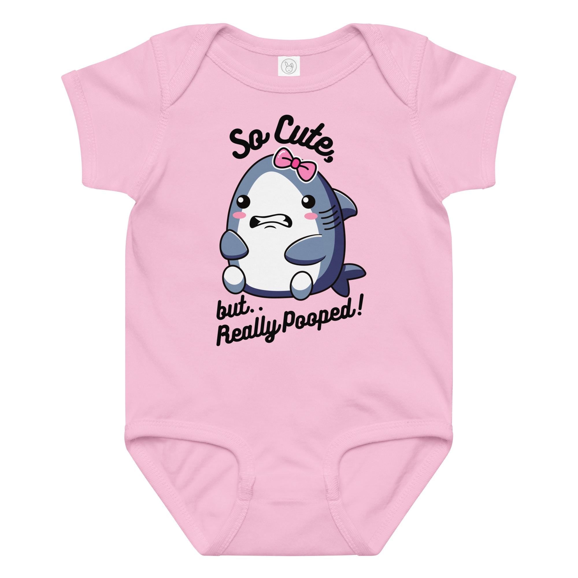 Cute shark baby body suit, cute shark one piece cotton baby outfit funny shark Rabbit Skins body suit for baby