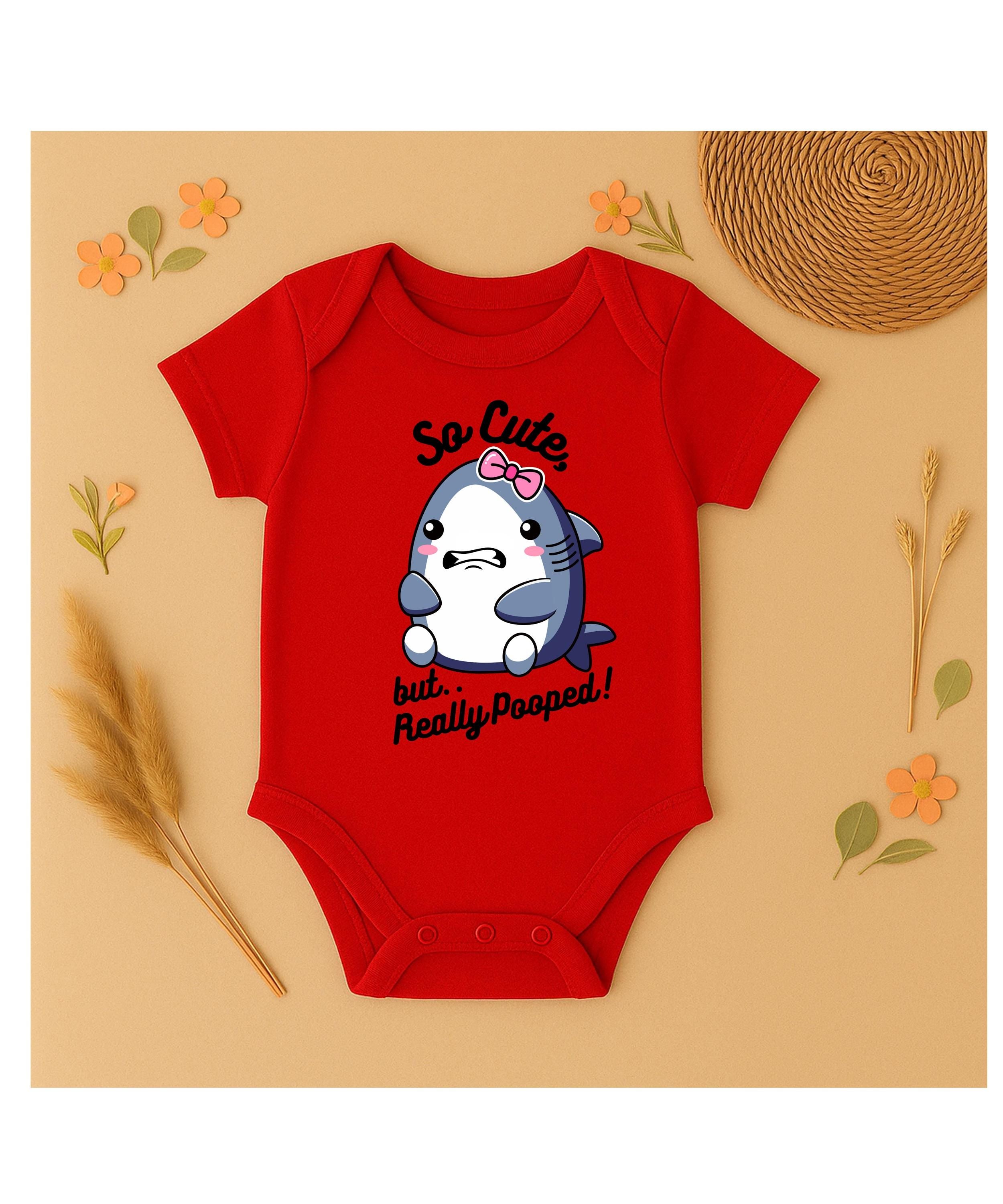 Cute shark baby body suit, cute shark one piece cotton baby outfit funny shark Rabbit Skins body suit for baby