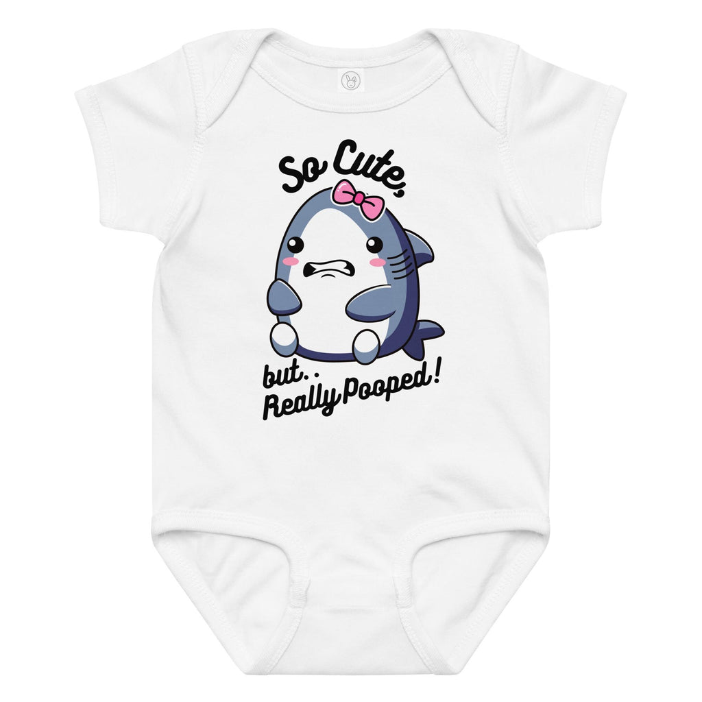 Cute shark baby body suit, cute shark one piece cotton baby outfit funny shark Rabbit Skins body suit for baby