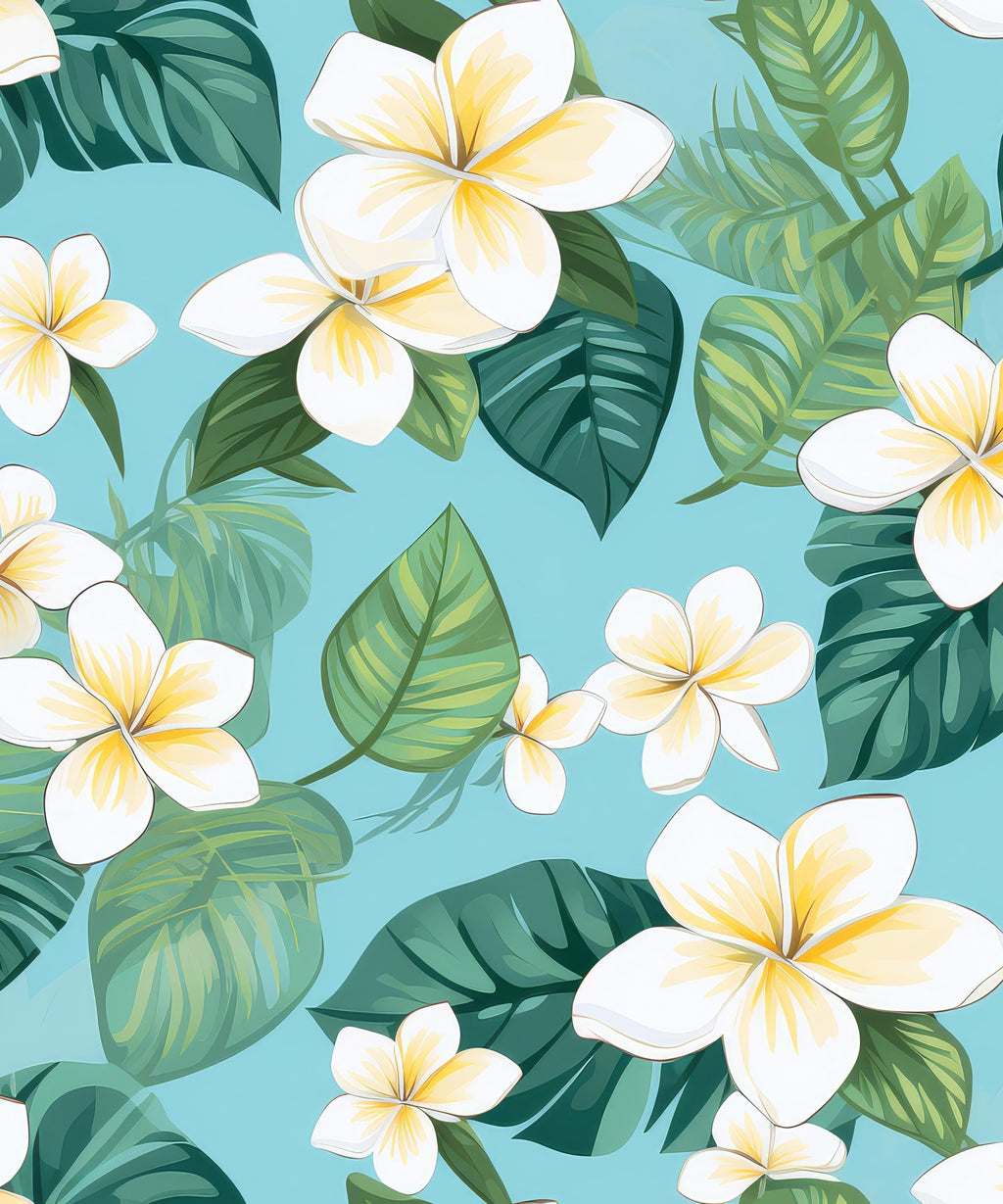 Plumeria Bags Tropical Hawaii Floral Print Travel Tote