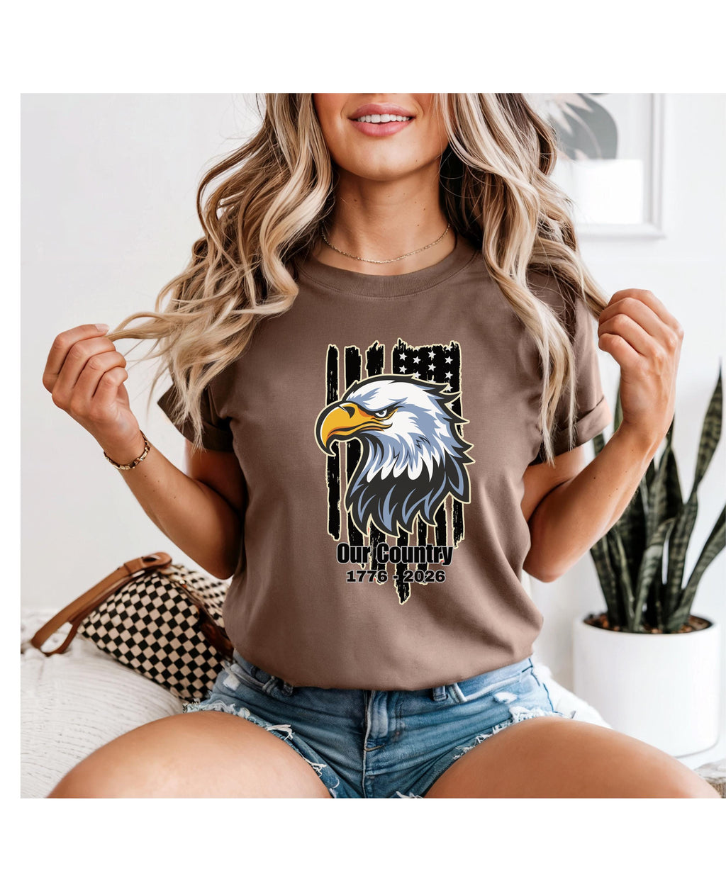 250th Anniversary USA T-shirt: Comfort Colors Eagle Tee
