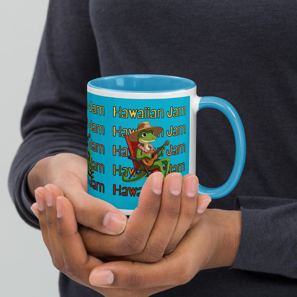 Hawaiian Gecko Coffee Mug with Color Inside