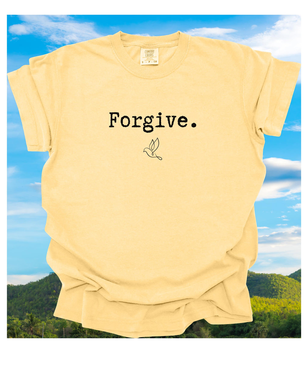Forgive Comfort Colors T-shirt Christian tees LDS shirts Forgive and peace dove shirt Unisex Christian gift