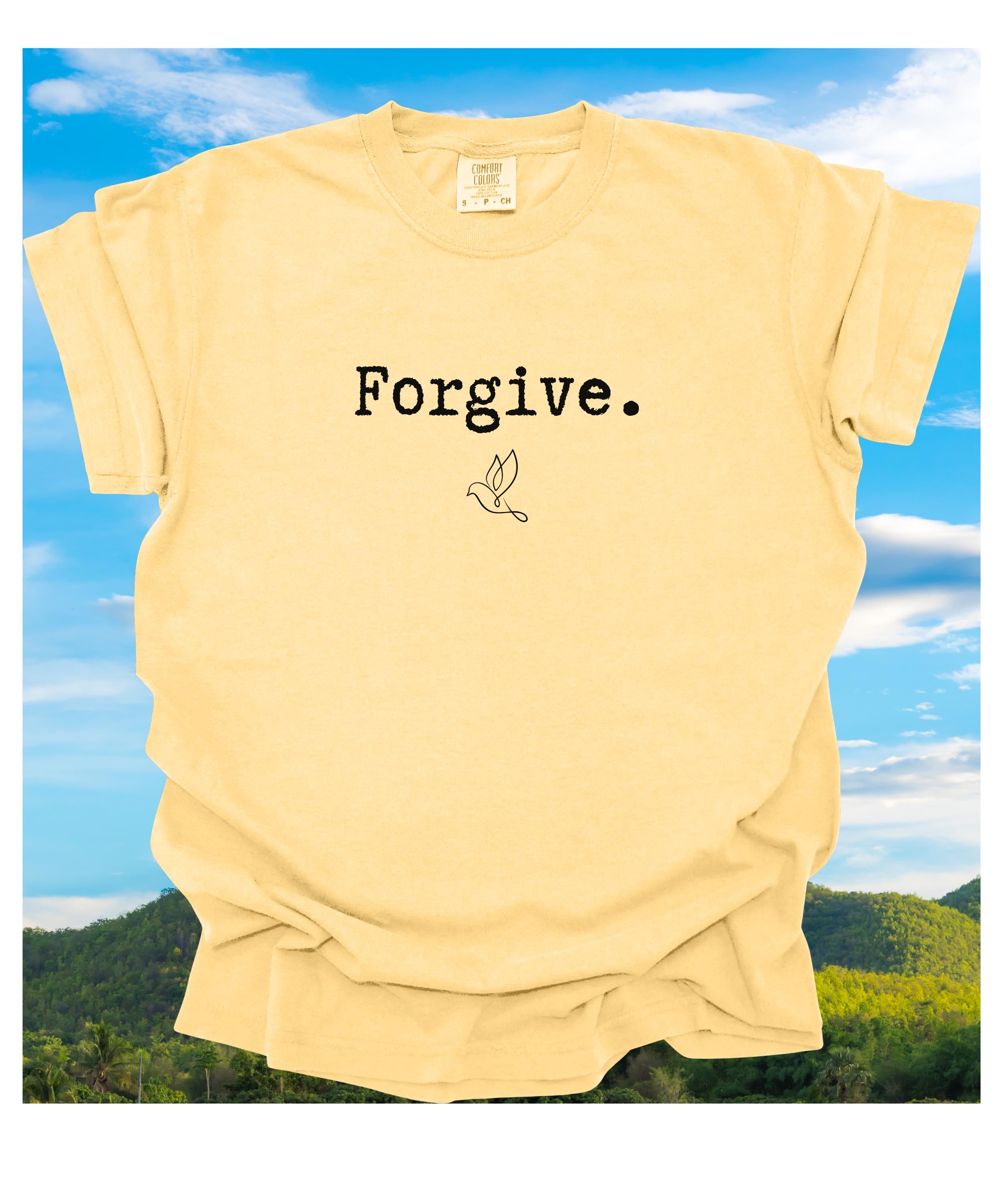 Forgive Comfort Colors T-shirt Christian tees LDS shirts Forgive and peace dove shirt Unisex Christian gift