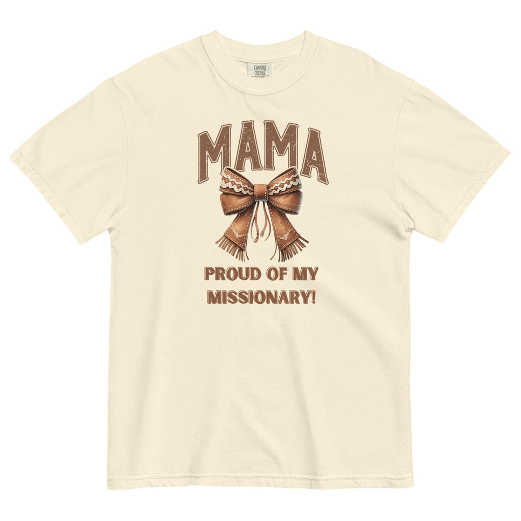 Western LDS Mama Shirt: Comfort Colors Missionary Mom Tee