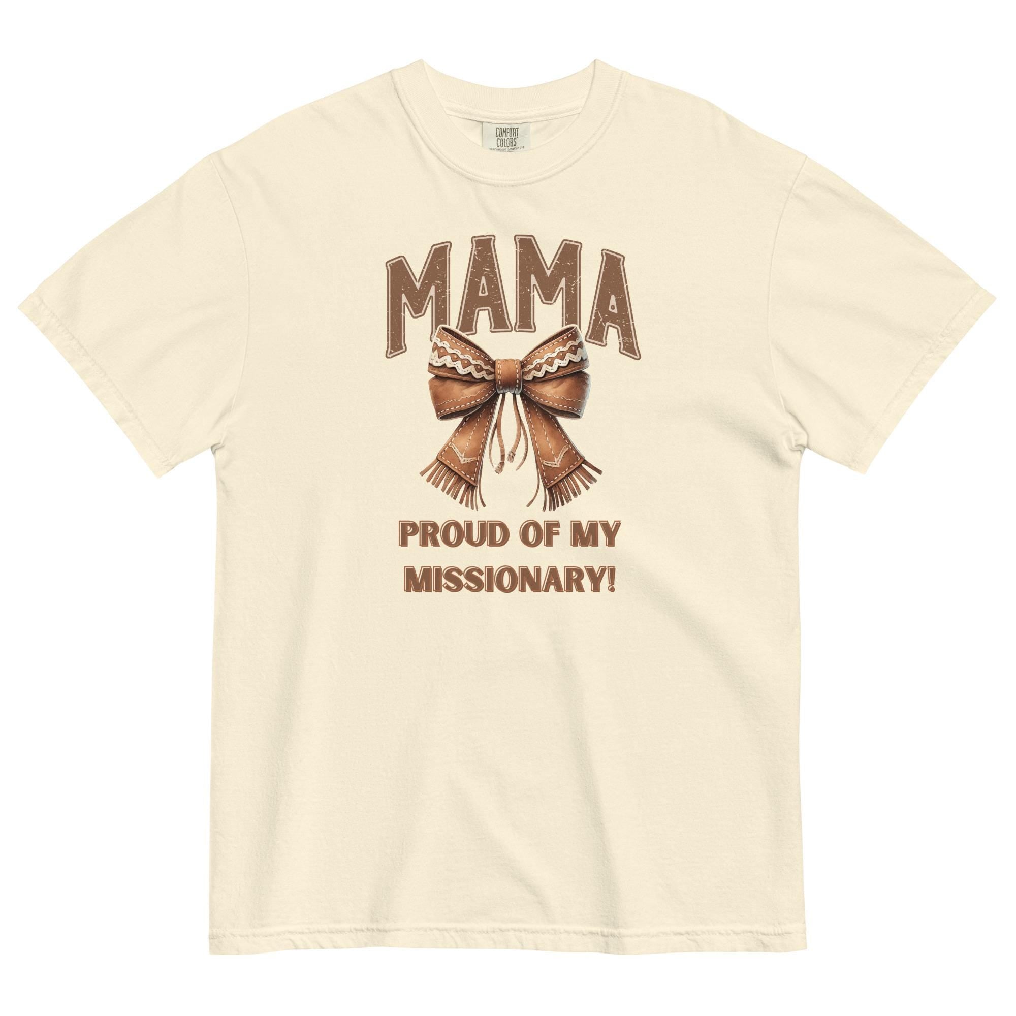 Western LDS Mama Shirt: Comfort Colors Missionary Mom Tee