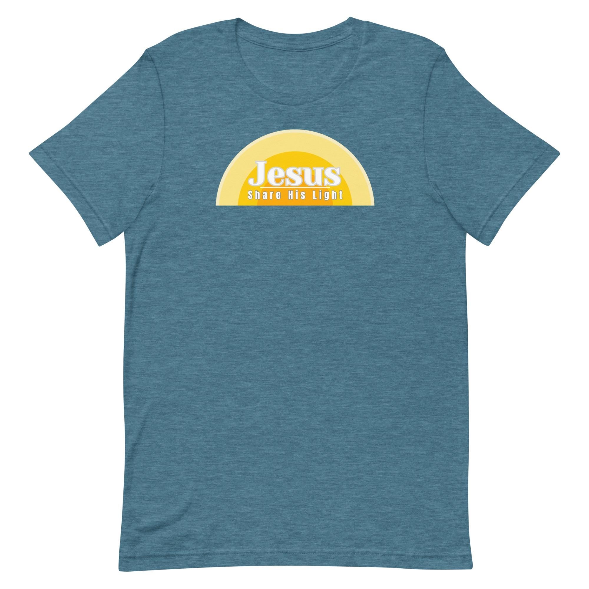 Jesus Christian shirt LDS t-shirts Share His Light tee Bella Canvas soft Unisex t-shirt
