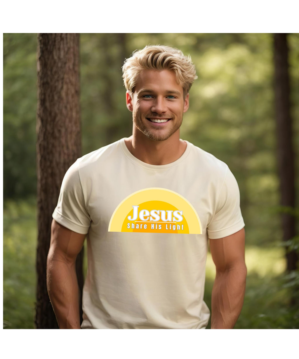 Jesus Christian shirt LDS t-shirts Share His Light tee Bella Canvas soft Unisex t-shirt