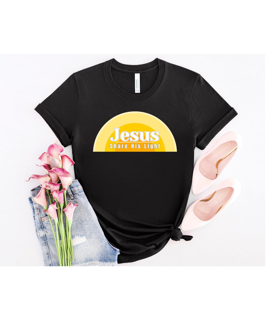 Jesus Christian shirt LDS t-shirts Share His Light tee Bella Canvas soft Unisex t-shirt