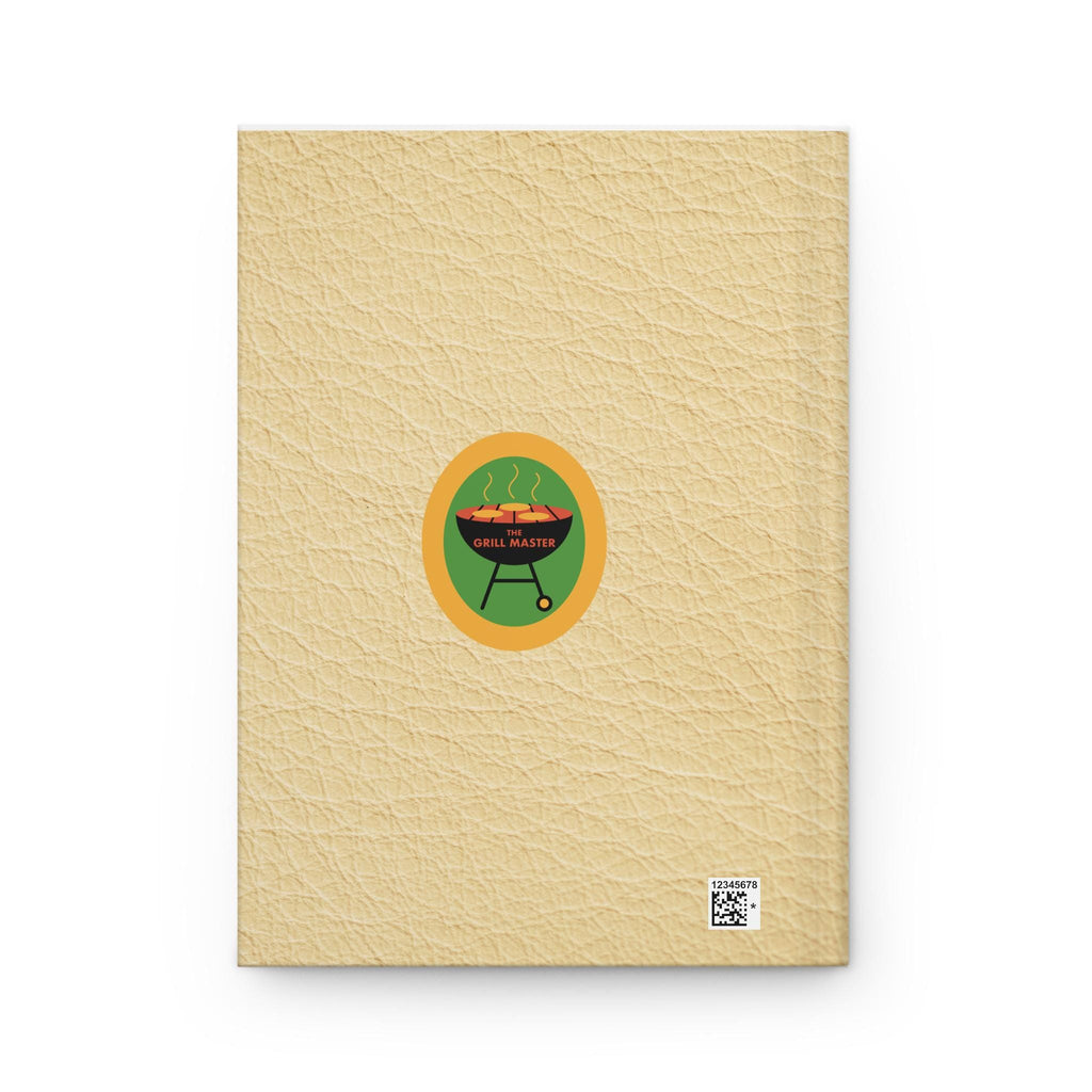 Personalized Grill Master Hard cover journal: Funny custom cooking journal gift for cook gift for grill master