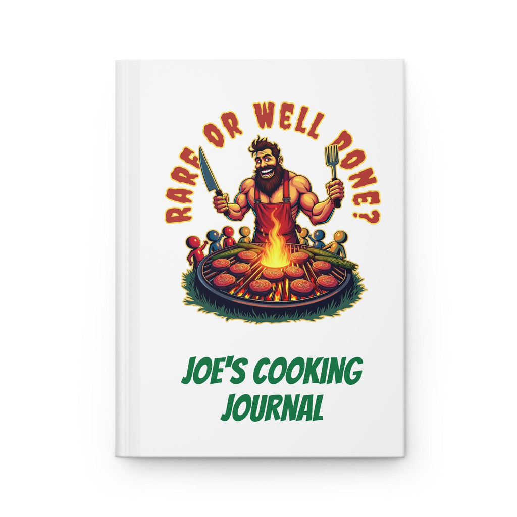 Personalized Grill Master Hard cover journal: Funny custom cooking journal gift for cook gift for grill master