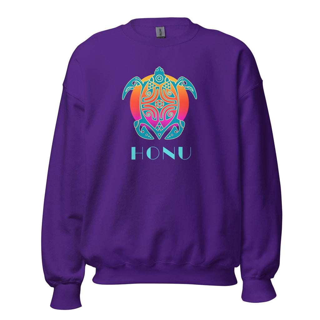 Sea Turtle Honu Sweatshirt: Hawaiian Unisex pullover