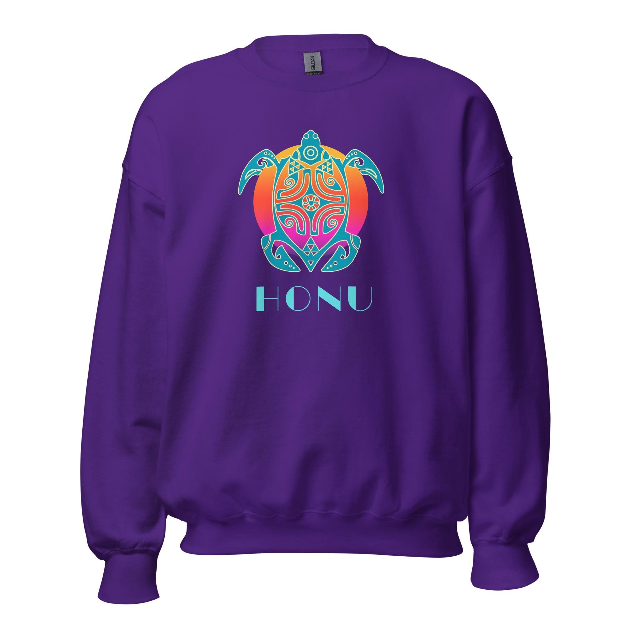 Sea Turtle Honu Sweatshirt: Hawaiian Unisex pullover
