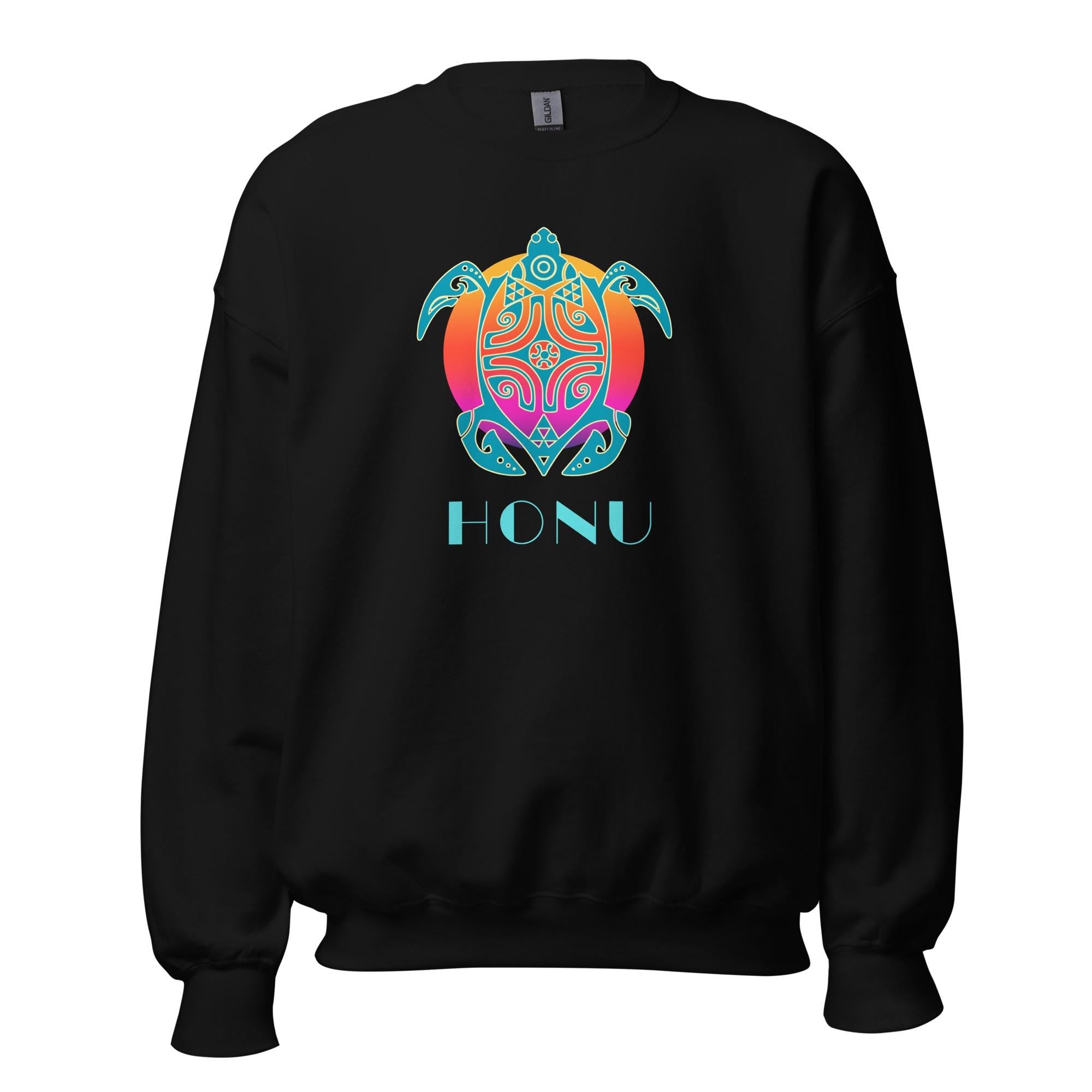 Sea Turtle Honu Sweatshirt: Hawaiian Unisex pullover