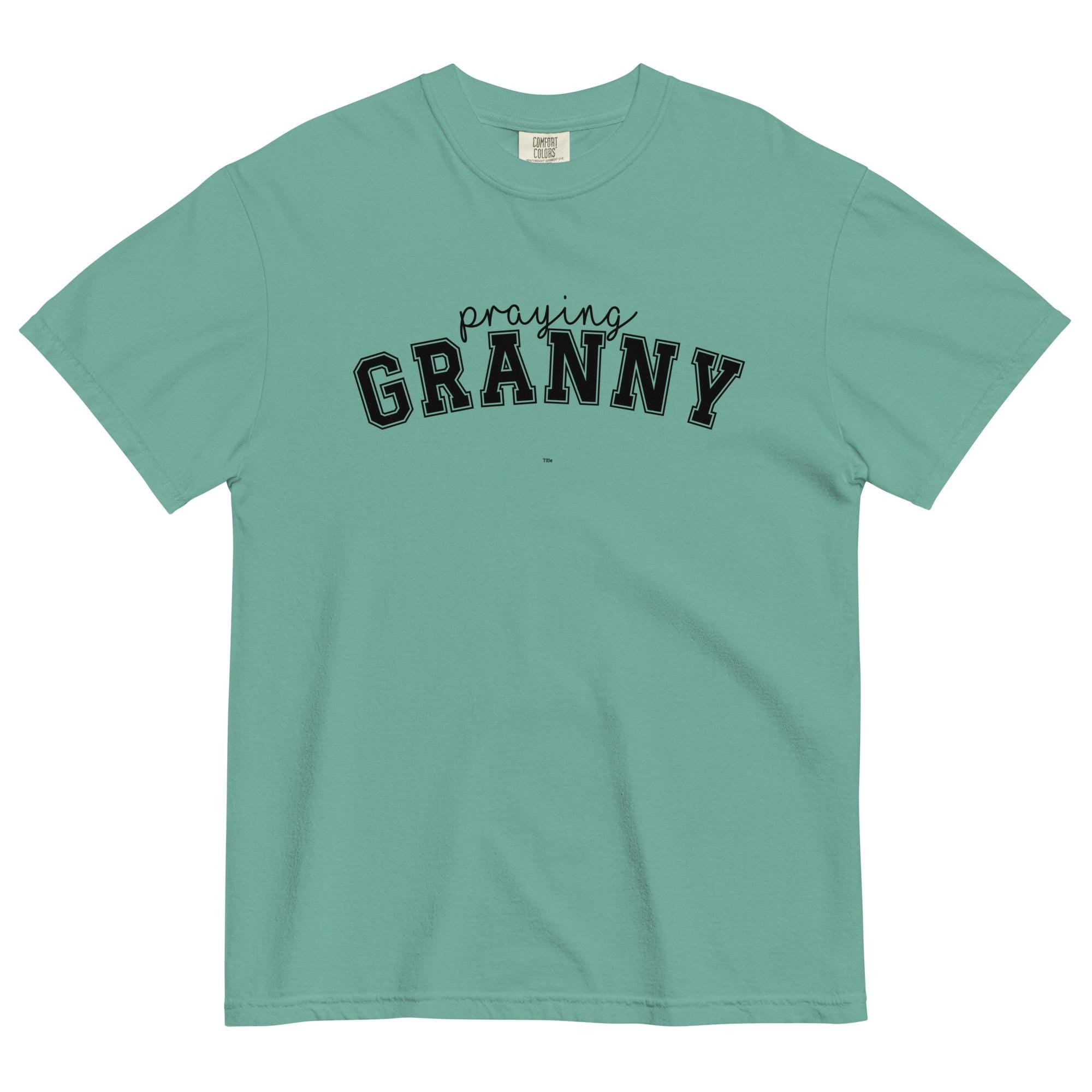Praying Granny T-shirt - Comfort Colors Heavyweight Tee Granny Shirt