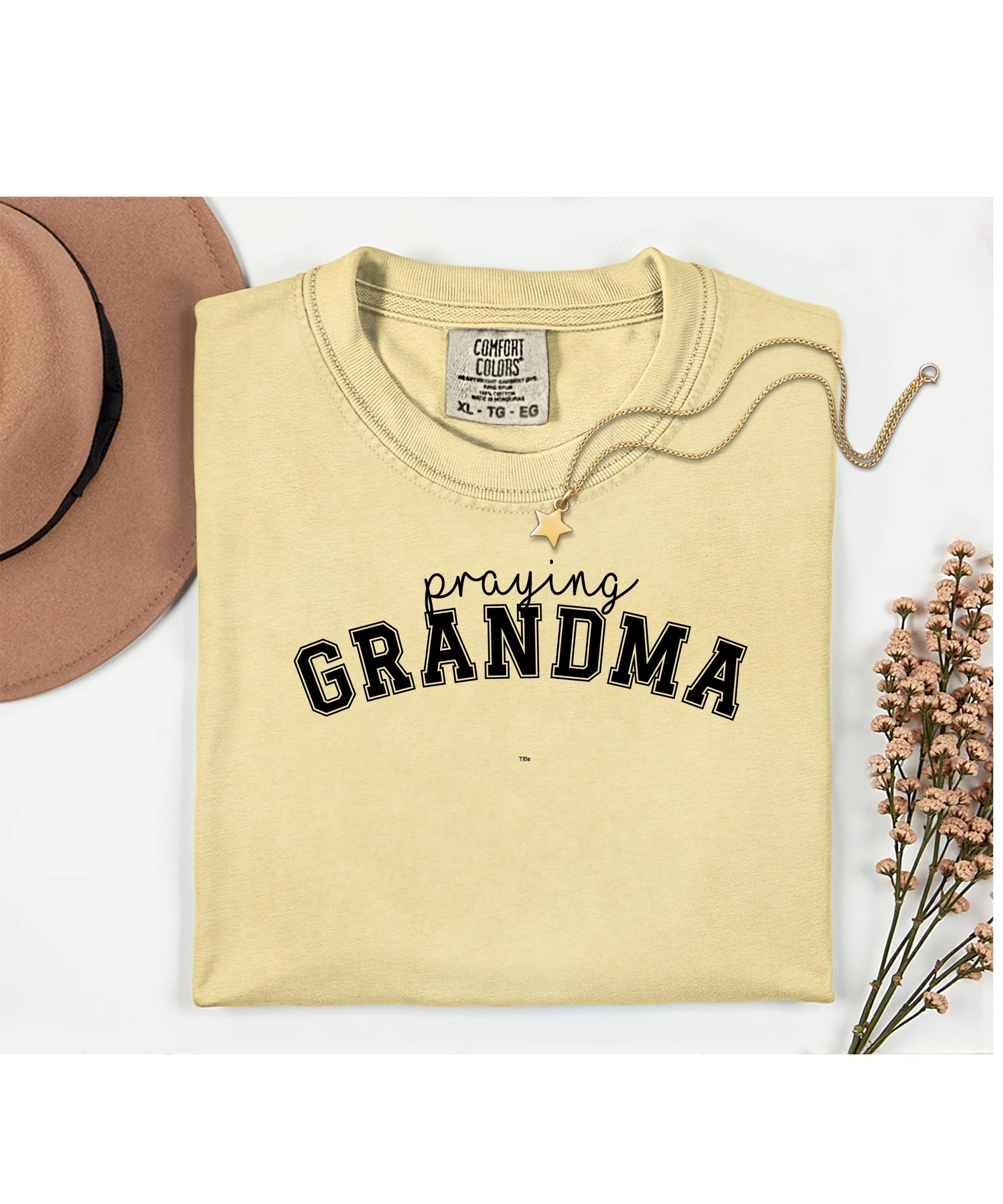 Praying Grandma T-shirt - Comfort Colors Christian Gift