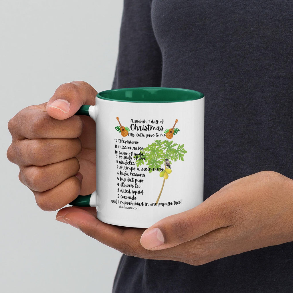 Hawaii Christmas Mug: 12 Days of Christmas in Pidgin, Color Inside