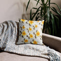 Plumeria Pillow Cover: Tropical Flower Hawaii Gift