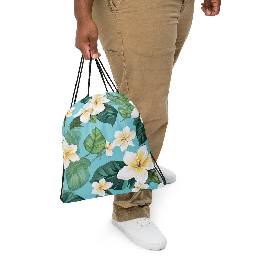 Plumeria Bag: Hawaii Tropical Floral Backpack plumeria gym bag
