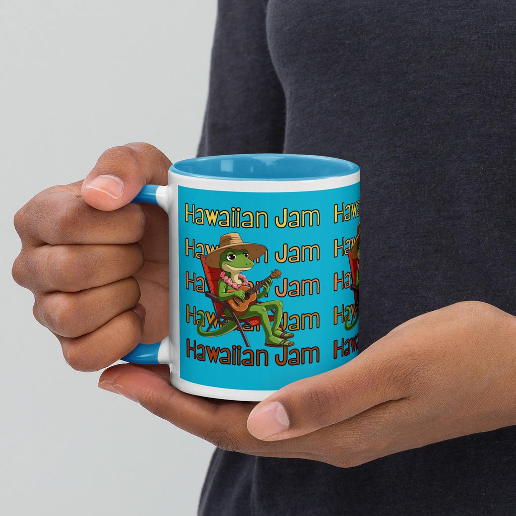 Hawaiian Gecko Coffee Mug with Color Inside