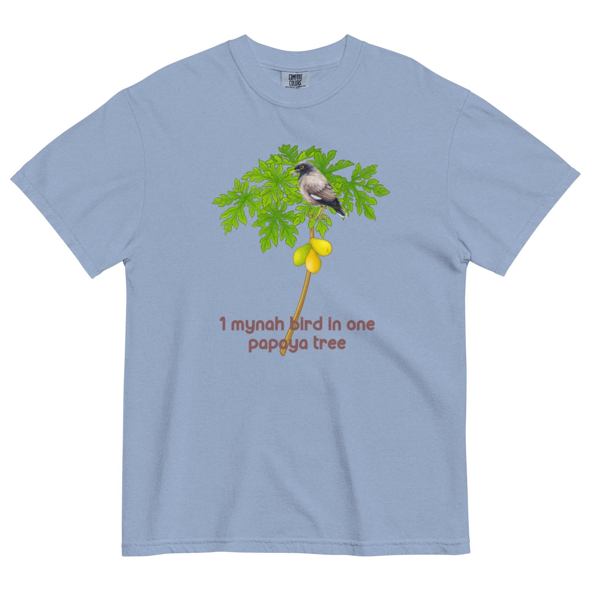 Hawaii 12 Days of Christmas Shirt, Mynah Bird Papaya Tree Comfort Colors Tee