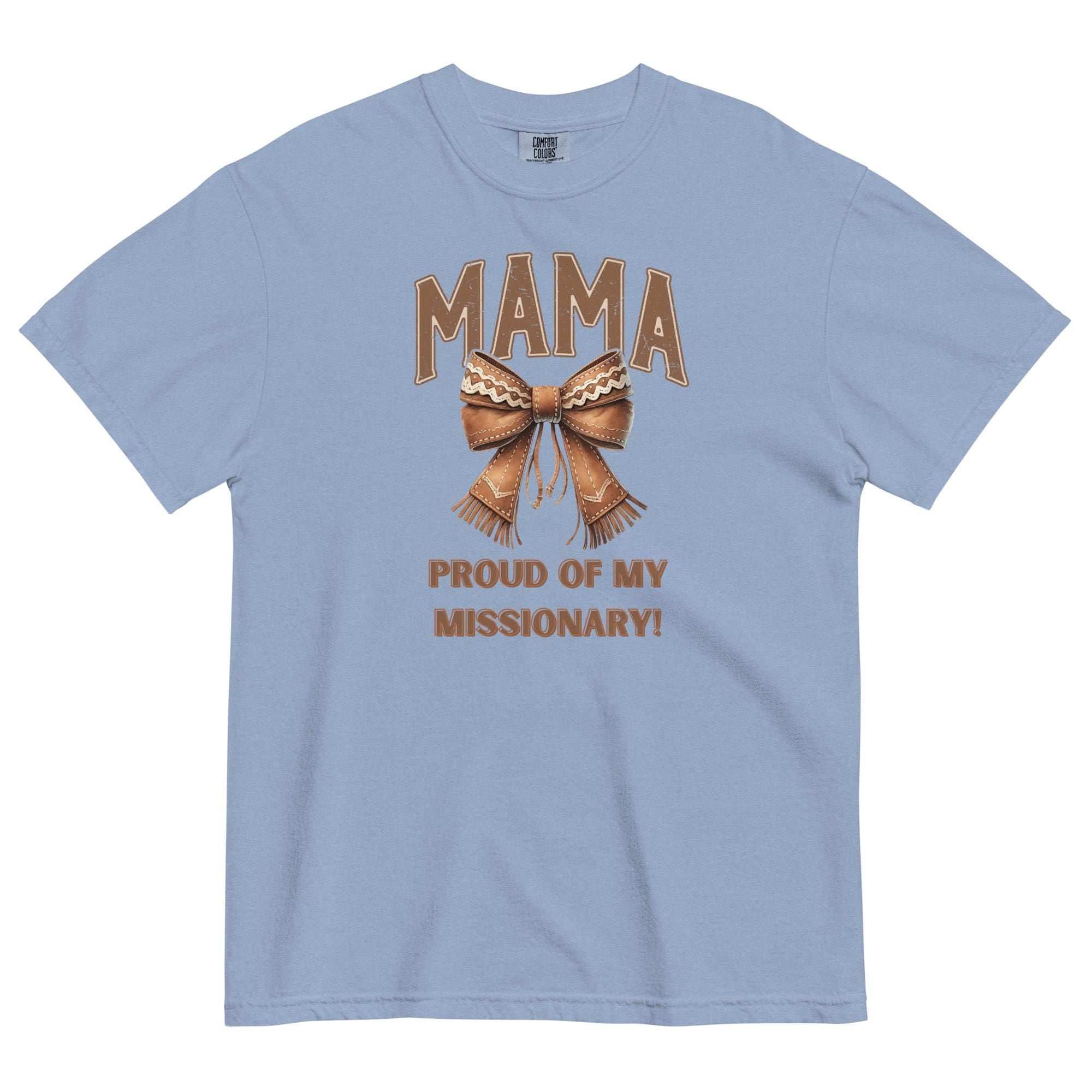 Western LDS Mama Shirt: Comfort Colors Missionary Mom Tee