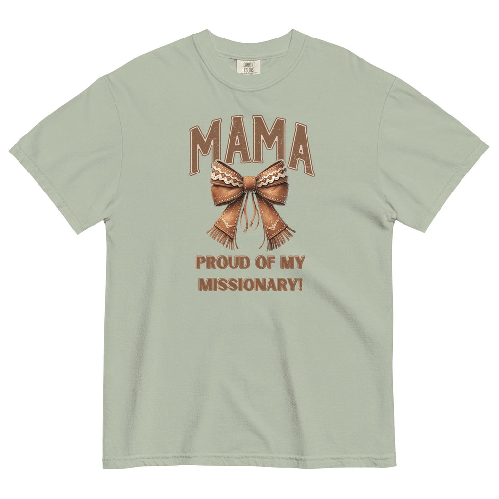 Western LDS Mama Shirt: Comfort Colors Missionary Mom Tee