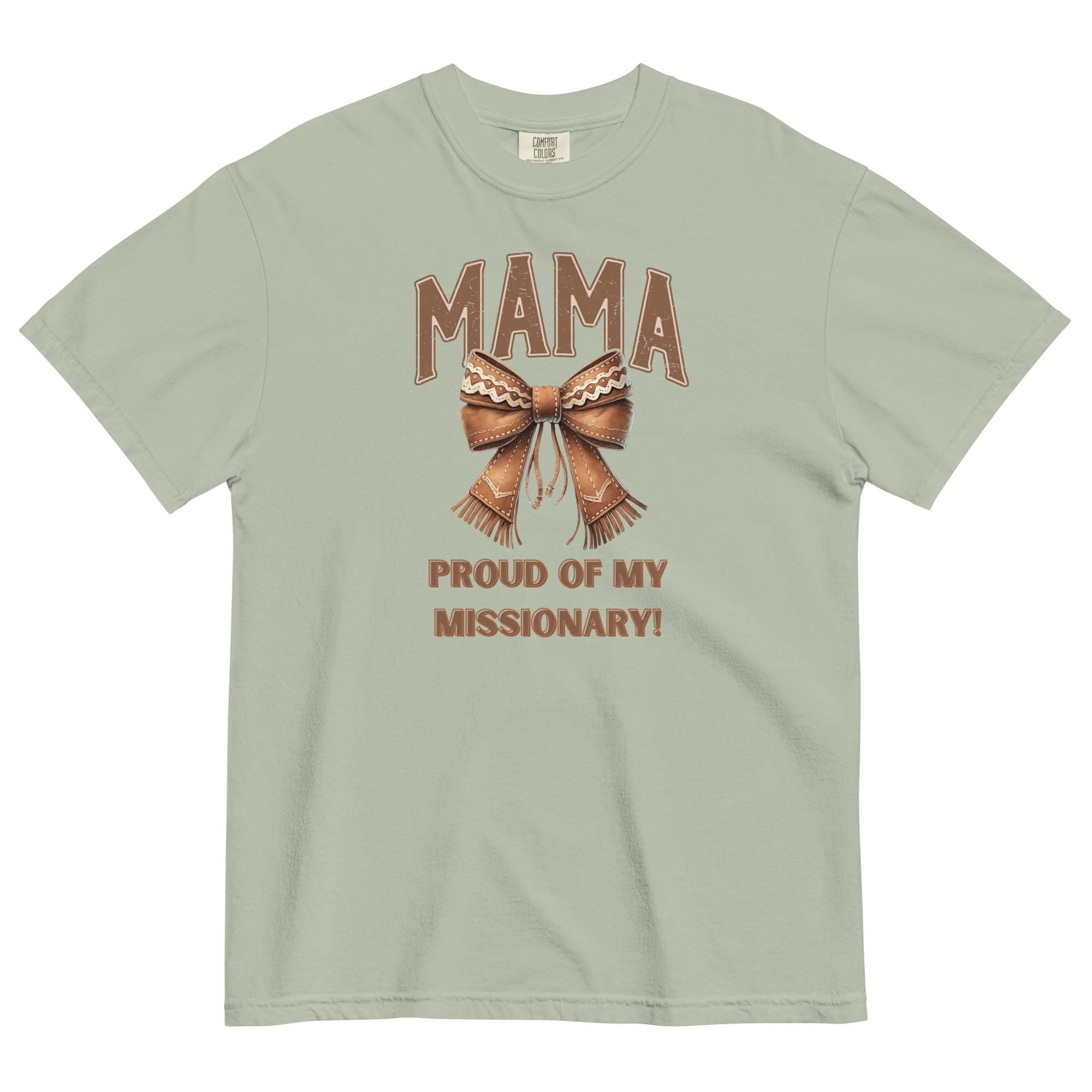 Western LDS Mama Shirt: Comfort Colors Missionary Mom Tee