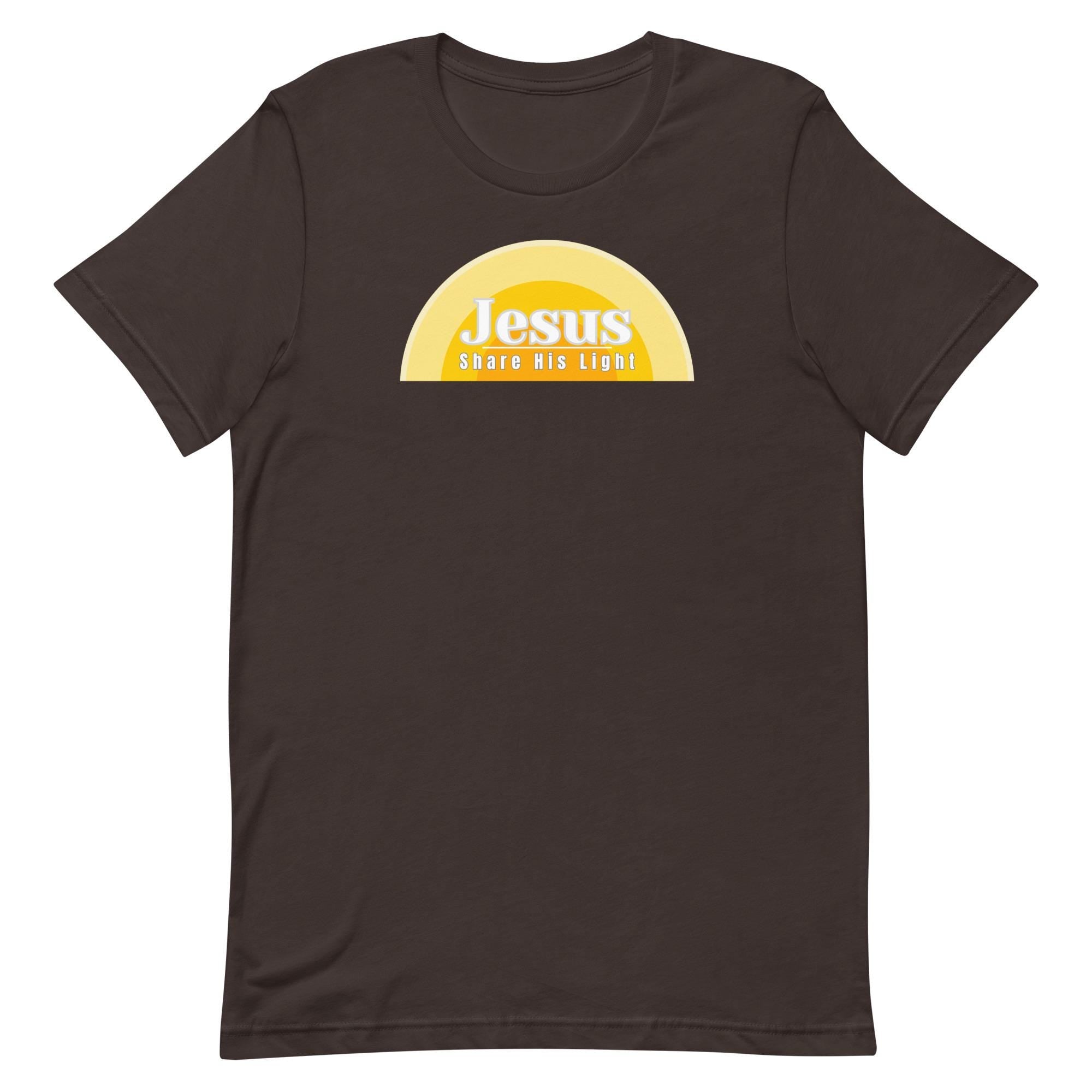 Jesus Christian shirt LDS t-shirts Share His Light tee Bella Canvas soft Unisex t-shirt