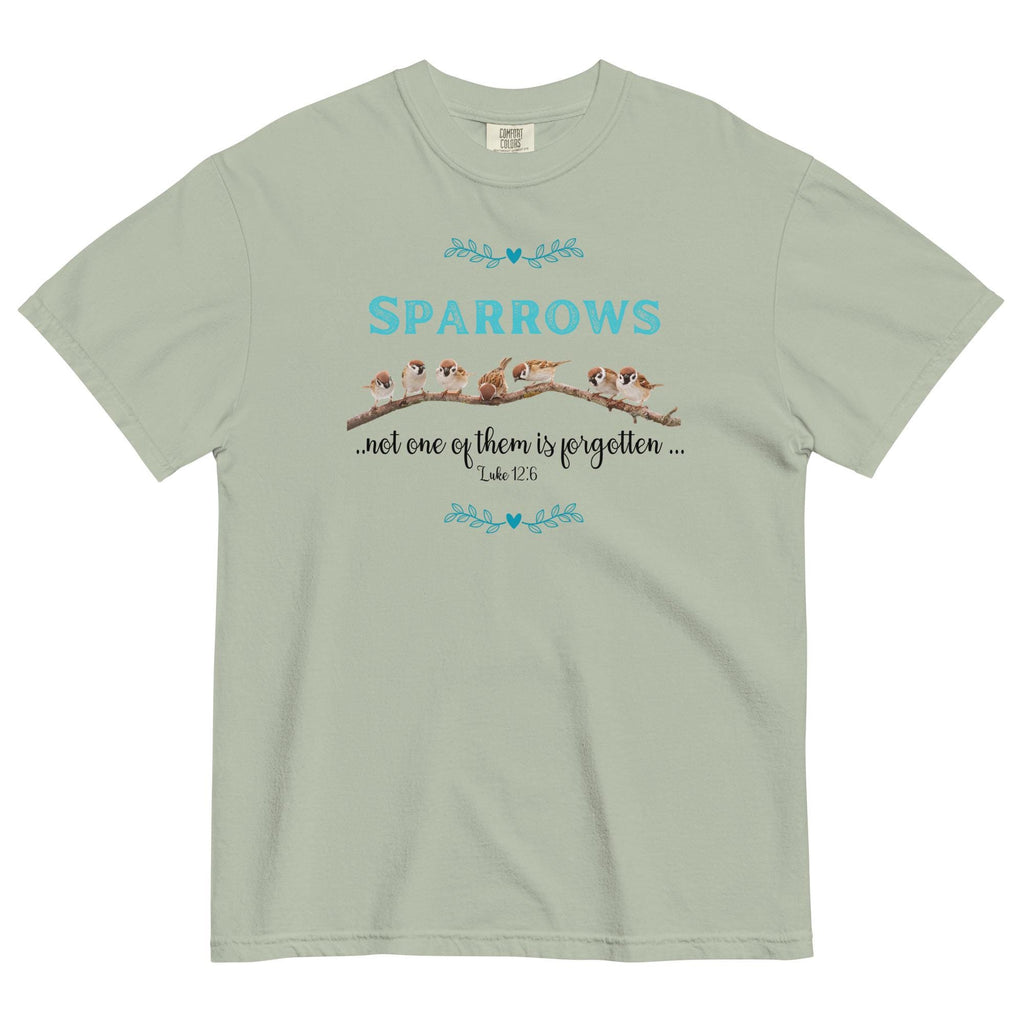 Sparrows Christian T-shirt:  Bible Verse shirt Comfort Colors tees LDS shirts