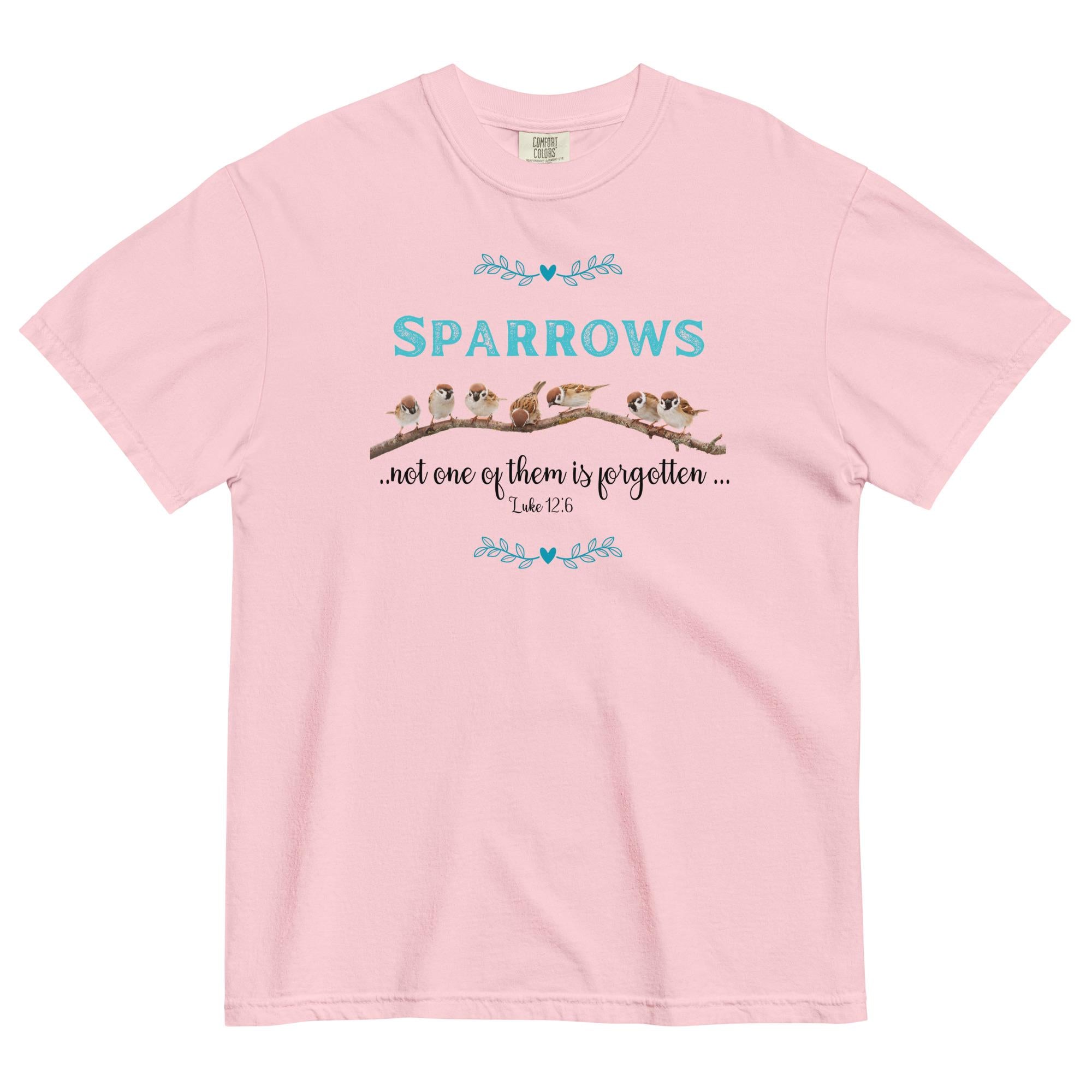 Sparrows Christian T-shirt:  Bible Verse shirt Comfort Colors tees LDS shirts