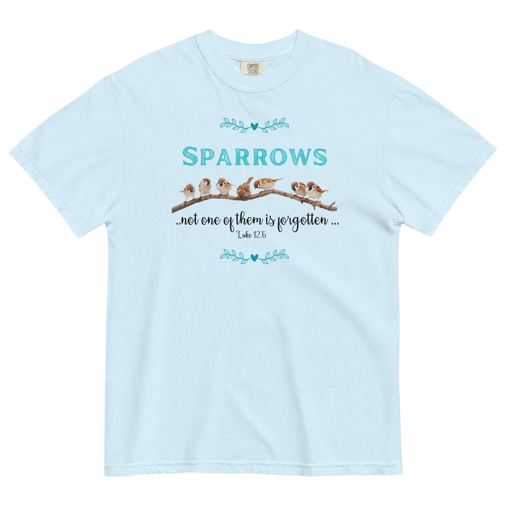 Sparrows Christian T-shirt:  Bible Verse shirt Comfort Colors tees LDS shirts