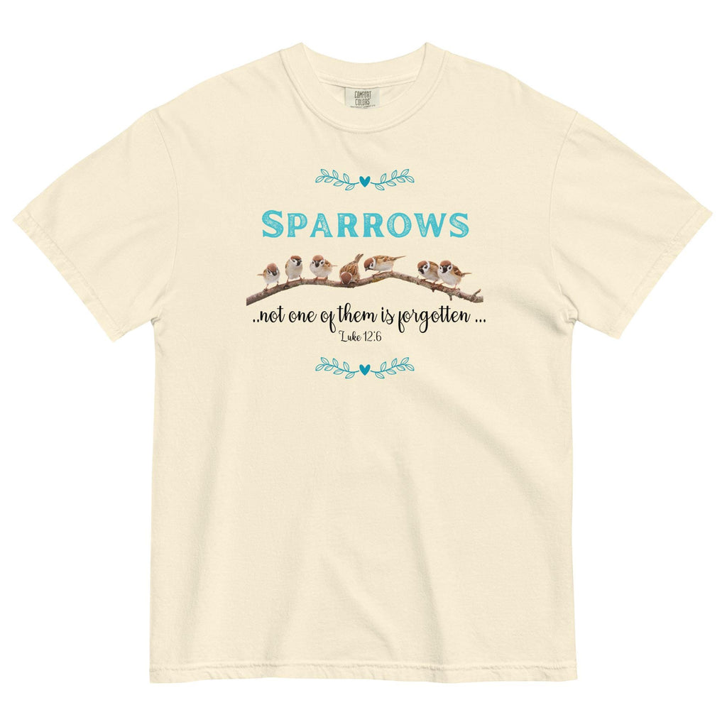 Sparrows Christian T-shirt:  Bible Verse shirt Comfort Colors tees LDS shirts