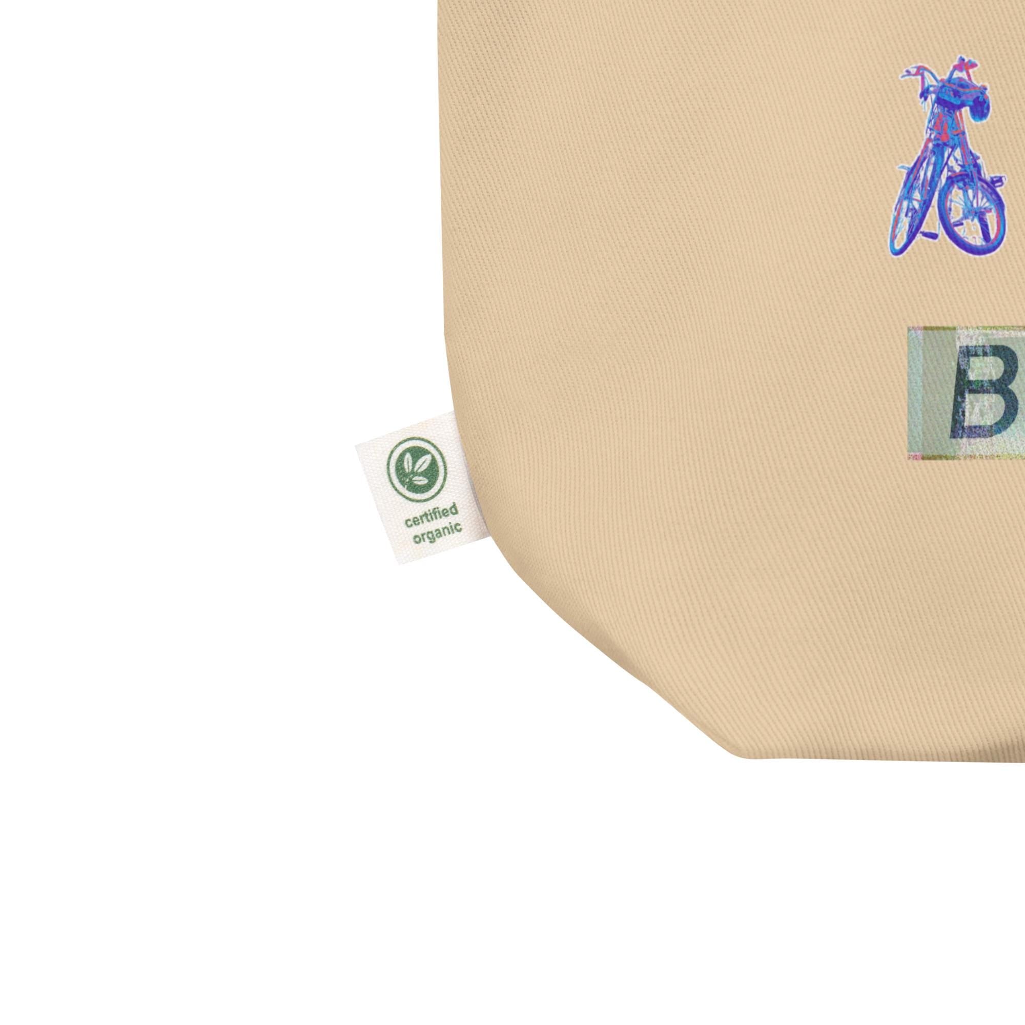 Cycling Tote Bag, Organic Cotton Bicycles Gift