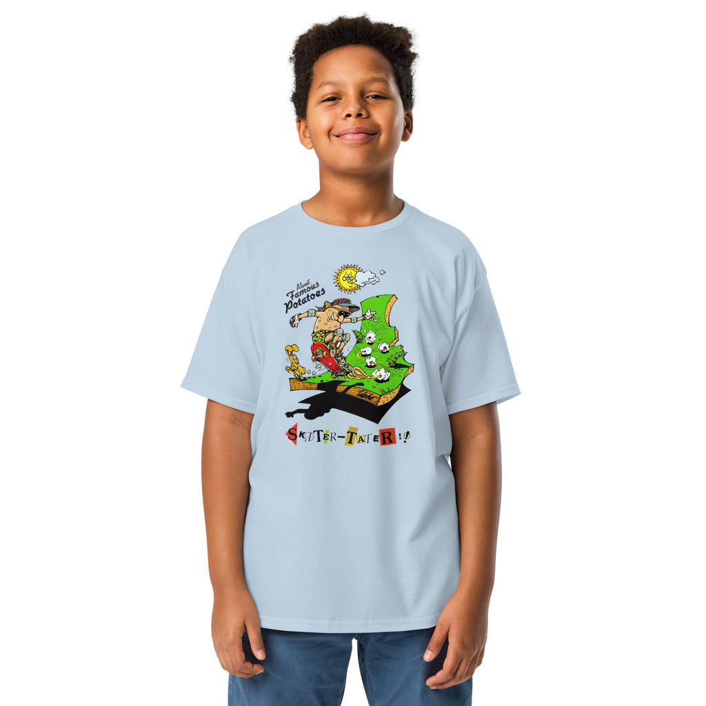 Idaho Skater Kids T-Shirt: Funny Vintage Cartoon Graphic Tee