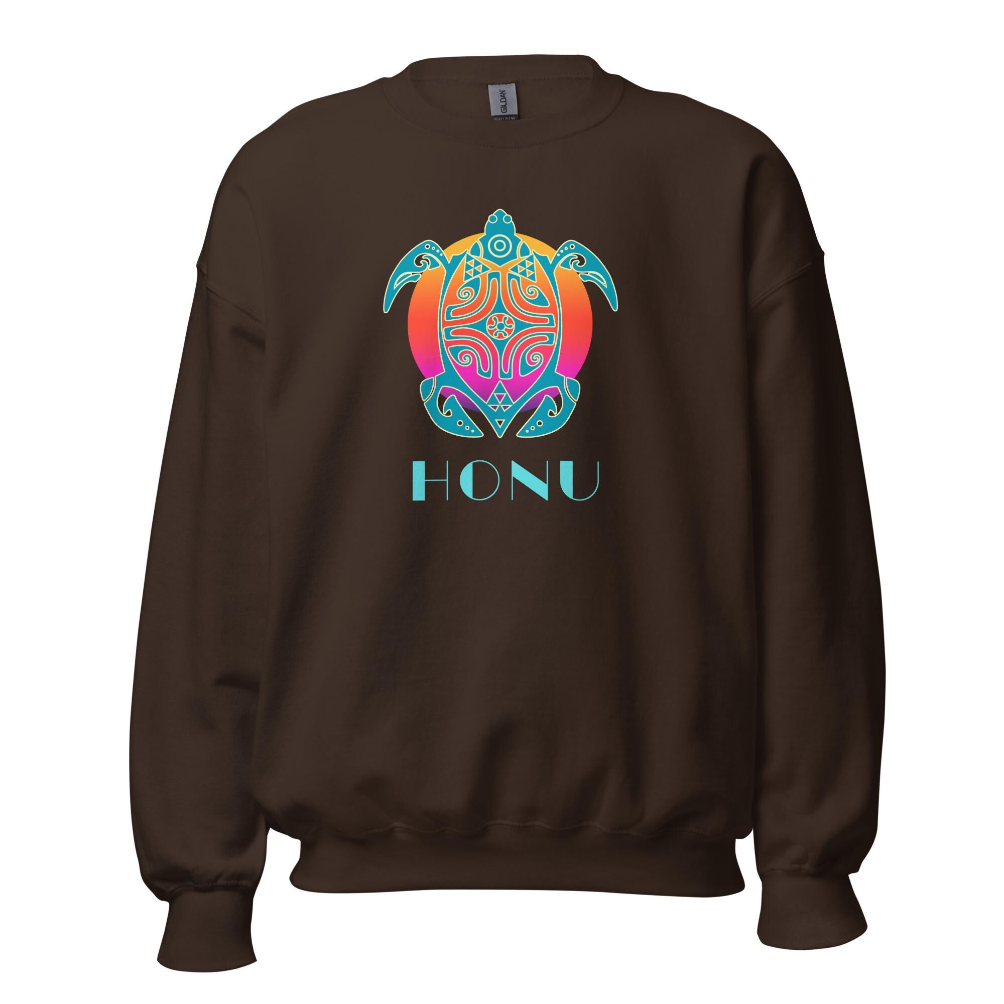 Sea Turtle Honu Sweatshirt: Hawaiian Unisex pullover
