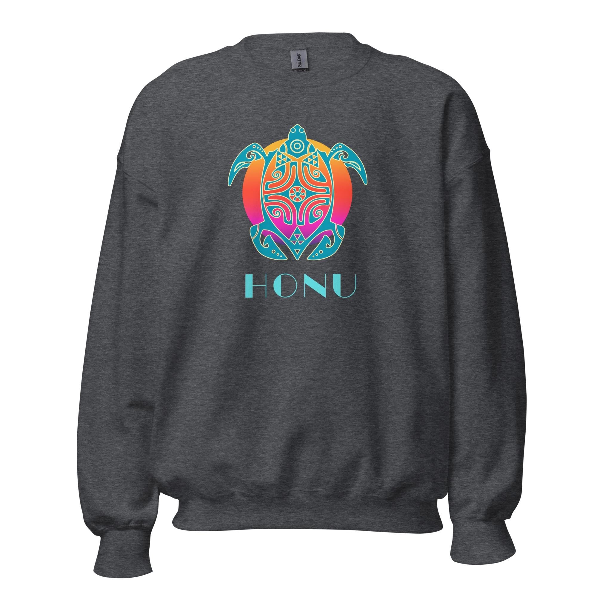 Sea Turtle Honu Sweatshirt: Hawaiian Unisex pullover