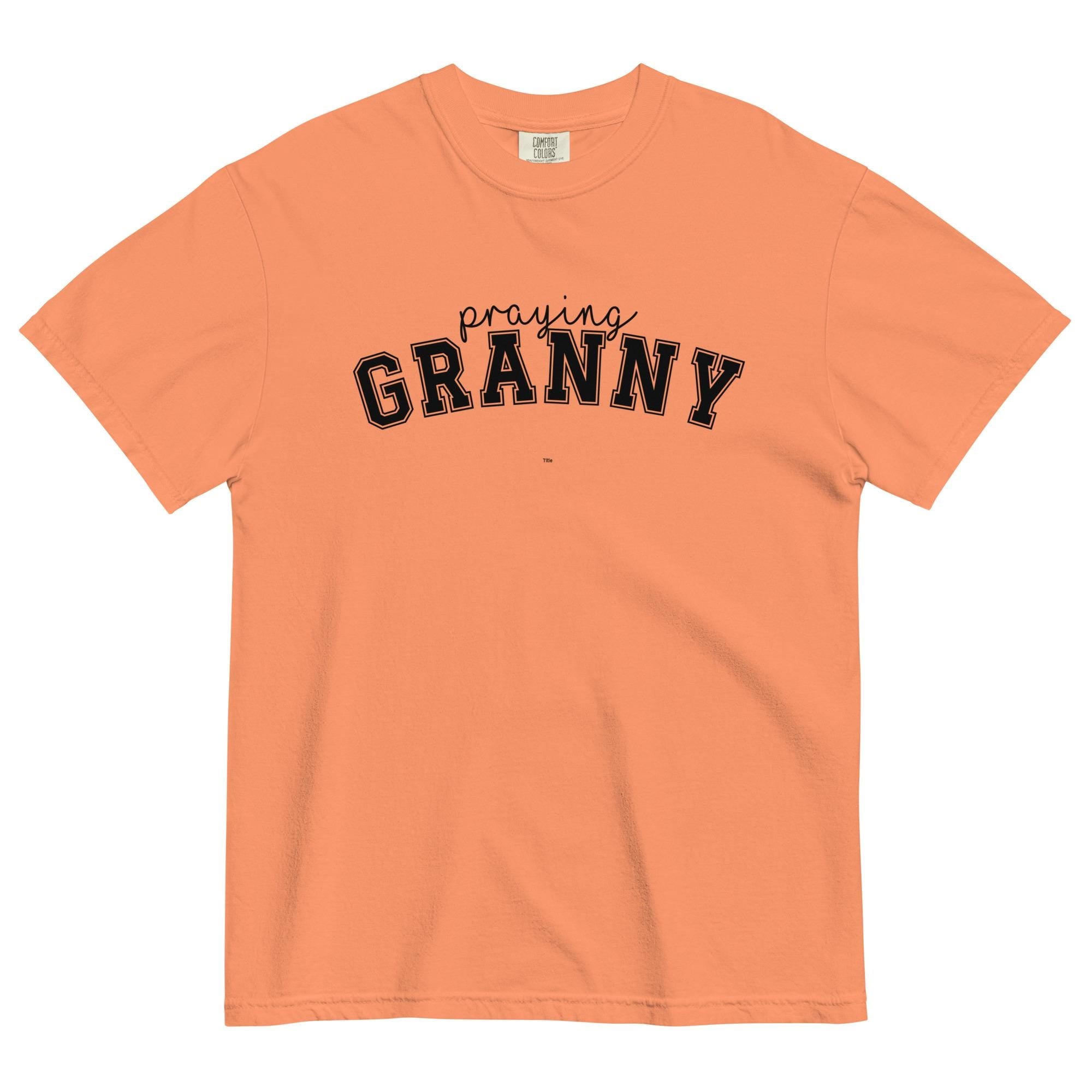 Praying Granny T-shirt - Comfort Colors Heavyweight Tee Granny Shirt